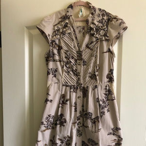 Anthropologie Maeve Southward Stop Shirtdress